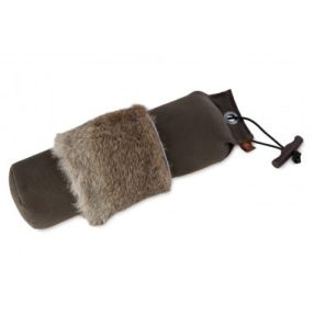 Firedog Standard dummy 1000 g khaki with rabbit fur