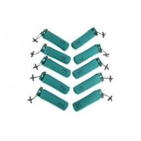   Firedog Szett 10 db Standard dummy 500 g green számozott 1-10