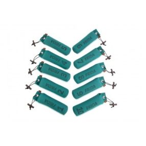   Firedog Szett 10 db Standard dummy 500 g green számozott 1-10 + név