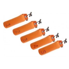   Firedog Szett 5 db Standard dummy 500 g orange számozott 1-5