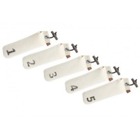 Firedog Szett 5 db Standard dummy 500 g white számozott 1-5