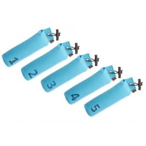   Firedog Szett 5 db Standard dummy 500 g baby blue számozott 1-5