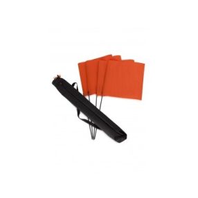 Firedog Square flag set orange 4 pcs.+ bag