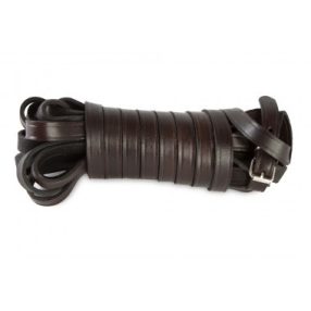 Nyomkövető Bőr póráz  14 mm brown 6 m