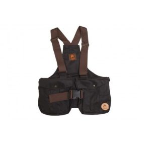   Firedog Waxed cotton Dummytartó mellény Trainer S brown with plastic buckle